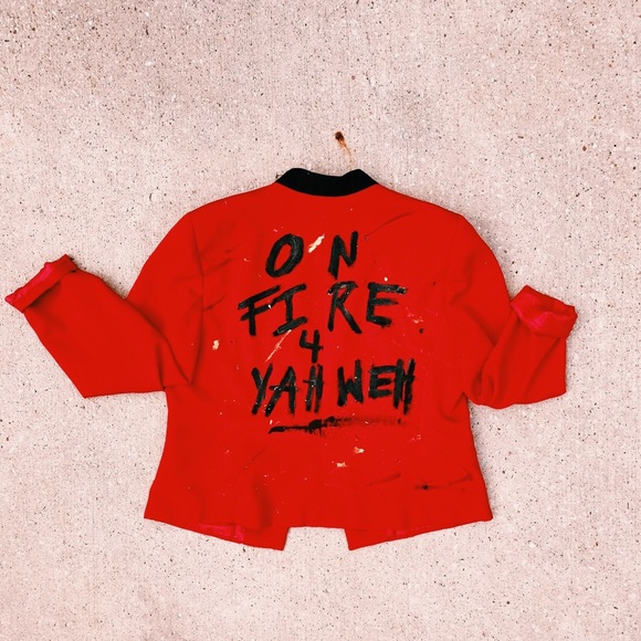 On Fire 4 Yahweh custom faith blazer-18 - Picture 1 of 6